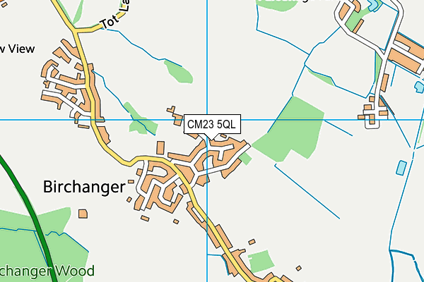 CM23 5QL map - OS VectorMap District (Ordnance Survey)