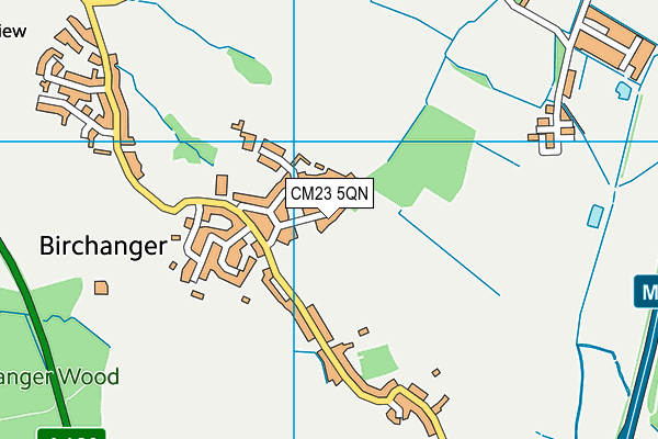 CM23 5QN map - OS VectorMap District (Ordnance Survey)