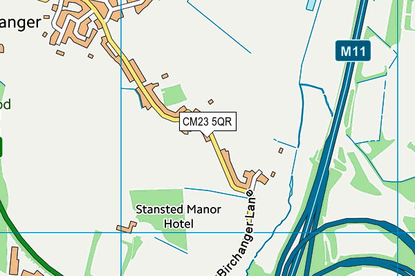 CM23 5QR map - OS VectorMap District (Ordnance Survey)