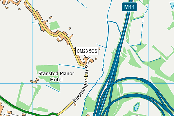 CM23 5QS map - OS VectorMap District (Ordnance Survey)