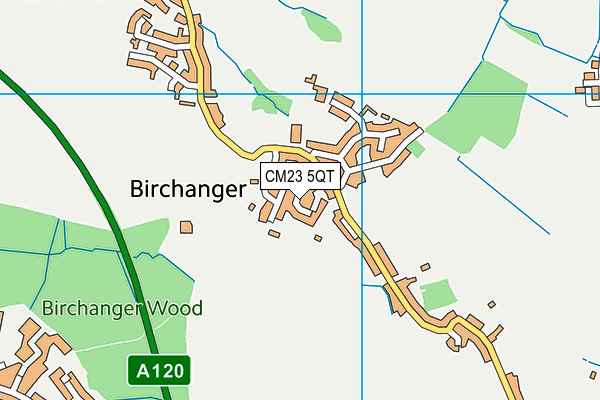 CM23 5QT map - OS VectorMap District (Ordnance Survey)