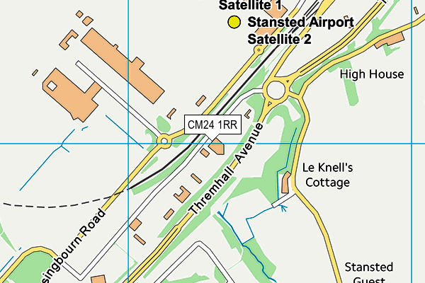 CM24 1RR map - OS VectorMap District (Ordnance Survey)