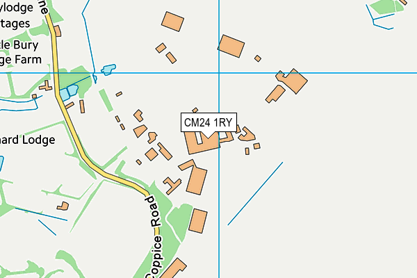 CM24 1RY map - OS VectorMap District (Ordnance Survey)
