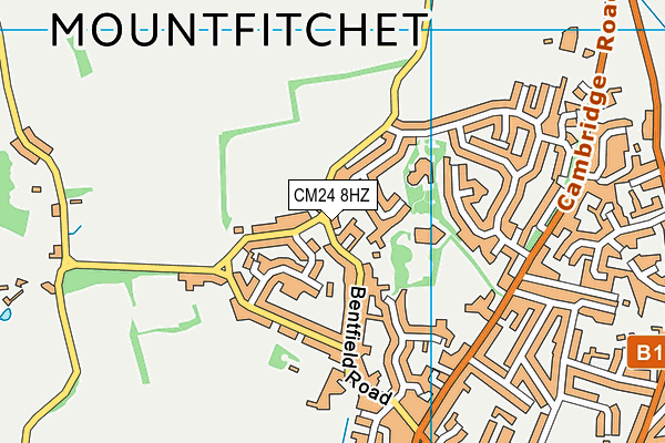CM24 8HZ map - OS VectorMap District (Ordnance Survey)