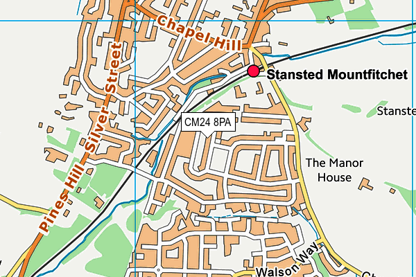 Map of THE STANSTED GROUP LTD at district scale