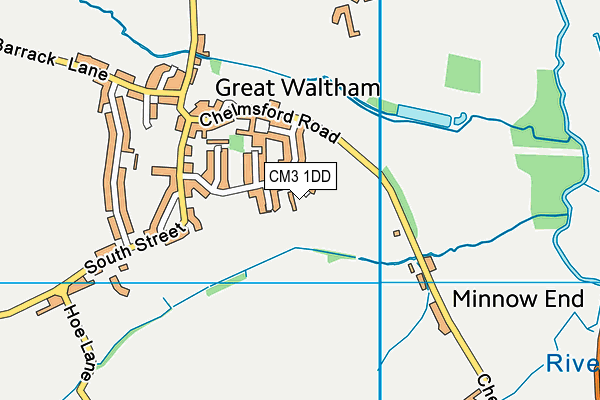 CM3 1DD map - OS VectorMap District (Ordnance Survey)