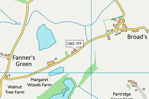 CM3 1FF map - OS VectorMap District (Ordnance Survey)