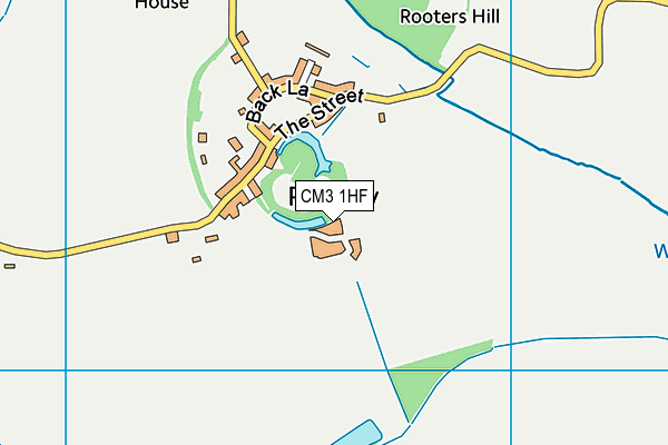 CM3 1HF map - OS VectorMap District (Ordnance Survey)