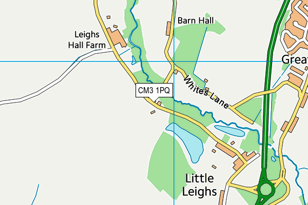 CM3 1PQ map - OS VectorMap District (Ordnance Survey)