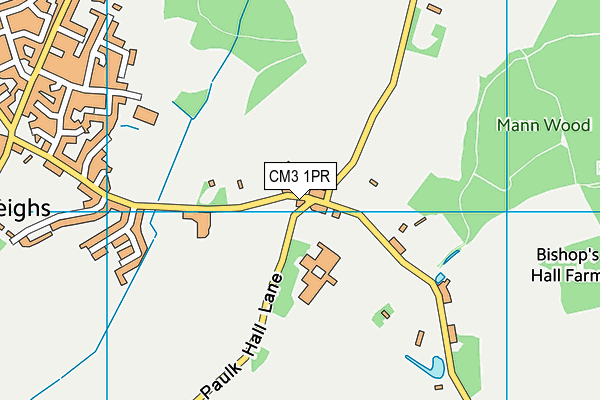 CM3 1PR map - OS VectorMap District (Ordnance Survey)