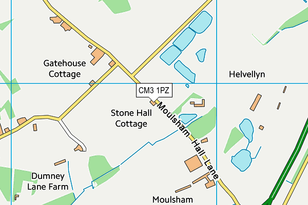 Map of MOULSHAM HALL FARMS LIMITED at district scale