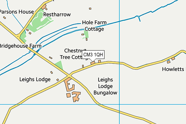 CM3 1QH map - OS VectorMap District (Ordnance Survey)