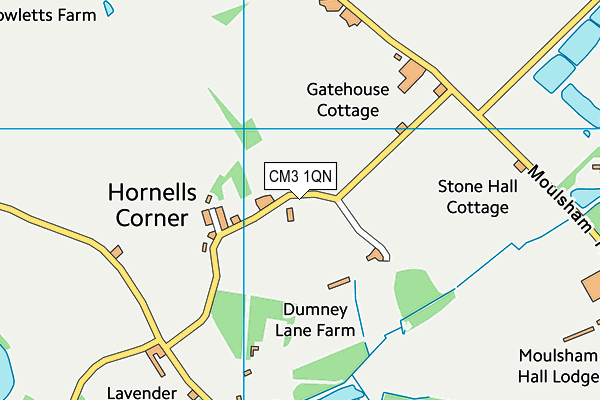 CM3 1QN map - OS VectorMap District (Ordnance Survey)