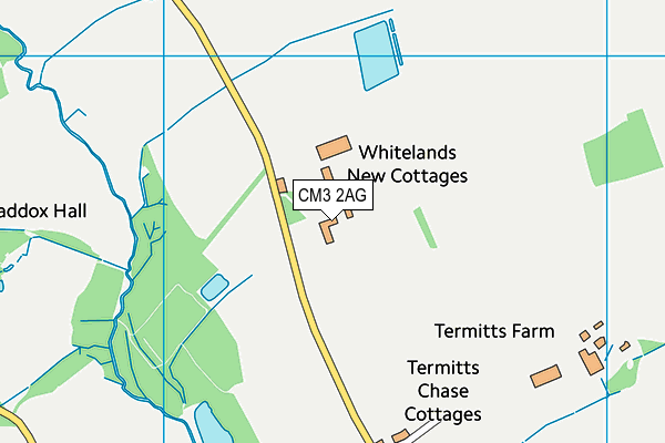 CM3 2AG map - OS VectorMap District (Ordnance Survey)