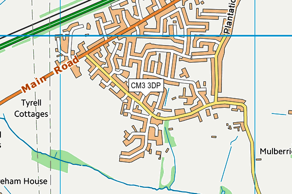 CM3 3DP map - OS VectorMap District (Ordnance Survey)