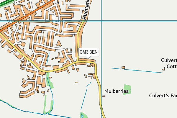 CM3 3EN map - OS VectorMap District (Ordnance Survey)
