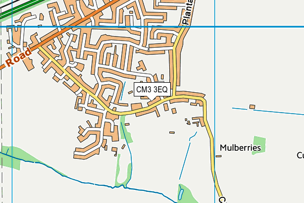 CM3 3EQ map - OS VectorMap District (Ordnance Survey)