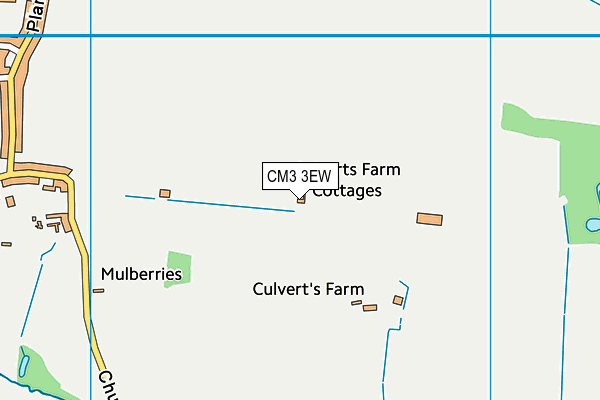 CM3 3EW map - OS VectorMap District (Ordnance Survey)