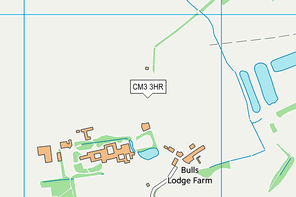CM3 3HR map - OS VectorMap District (Ordnance Survey)