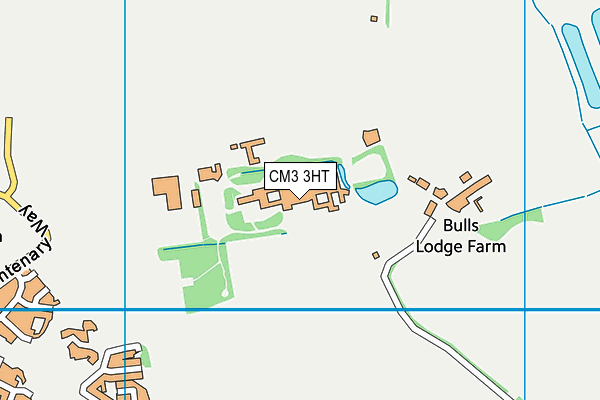 CM3 3HT map - OS VectorMap District (Ordnance Survey)