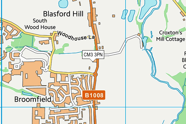 CM3 3PN map - OS VectorMap District (Ordnance Survey)