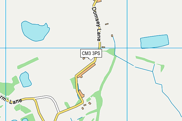 CM3 3PS map - OS VectorMap District (Ordnance Survey)