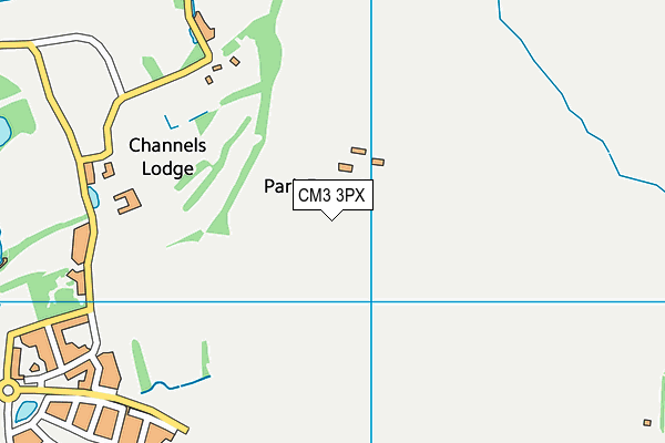 CM3 3PX map - OS VectorMap District (Ordnance Survey)