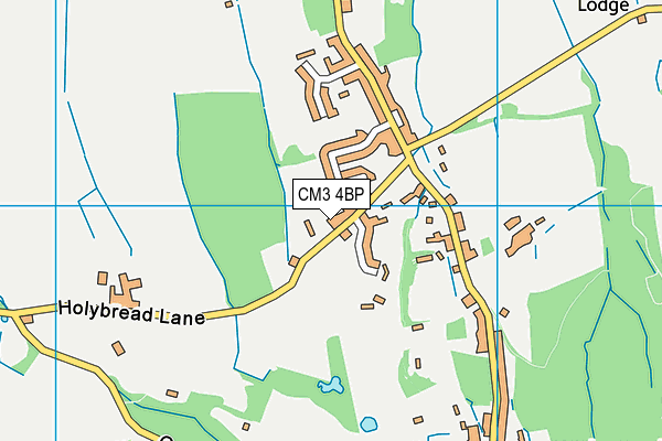 CM3 4BP map - OS VectorMap District (Ordnance Survey)