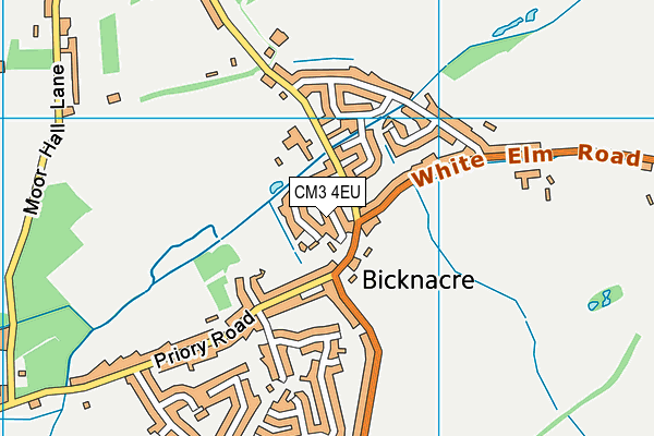 CM3 4EU map - OS VectorMap District (Ordnance Survey)