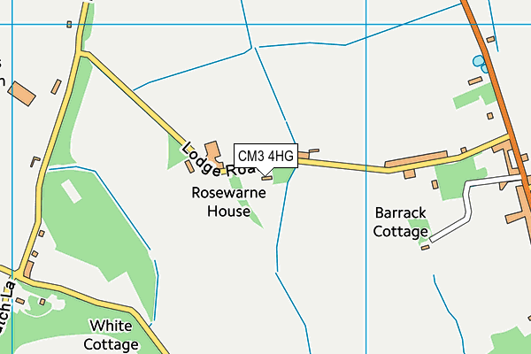 CM3 4HG map - OS VectorMap District (Ordnance Survey)