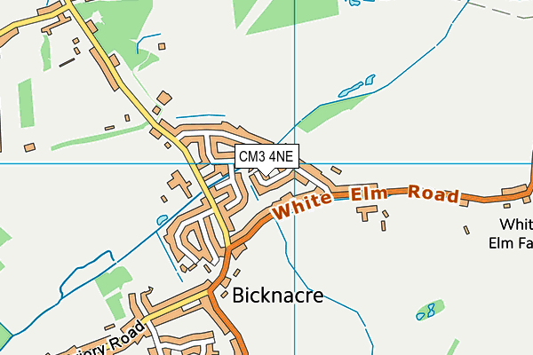 CM3 4NE map - OS VectorMap District (Ordnance Survey)