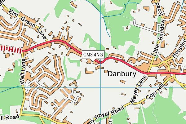 Map of DANBURY SWA LTD at district scale