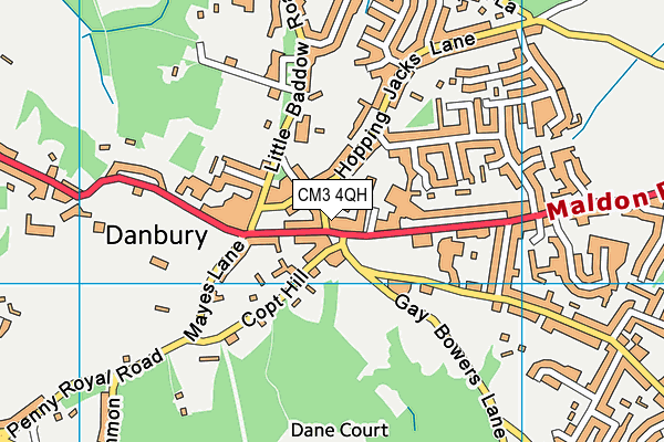Map of DANBURY DENTAL CARE LIMITED at district scale
