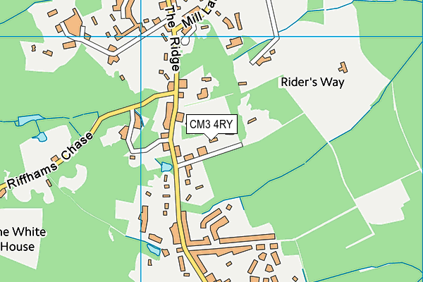 CM3 4RY map - OS VectorMap District (Ordnance Survey)