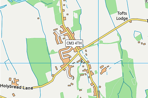 CM3 4TH map - OS VectorMap District (Ordnance Survey)