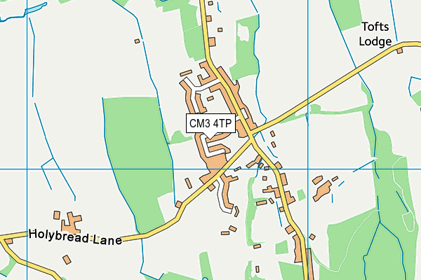CM3 4TP map - OS VectorMap District (Ordnance Survey)