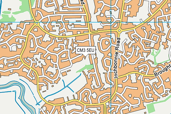 CM3 5EU map - OS VectorMap District (Ordnance Survey)