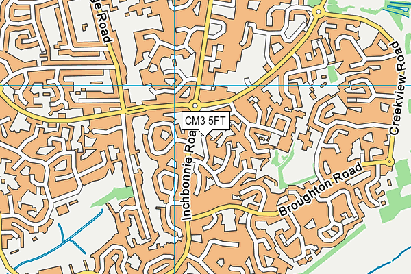 CM3 5FT map - OS VectorMap District (Ordnance Survey)