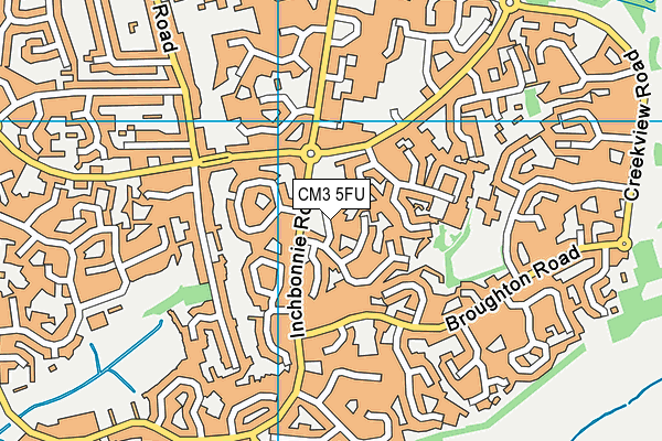 CM3 5FU map - OS VectorMap District (Ordnance Survey)