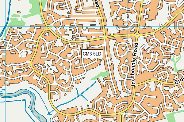 CM3 5LD map - OS VectorMap District (Ordnance Survey)