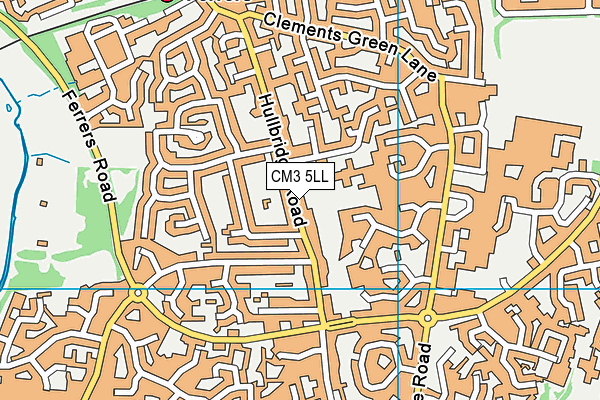 CM3 5LL map - OS VectorMap District (Ordnance Survey)