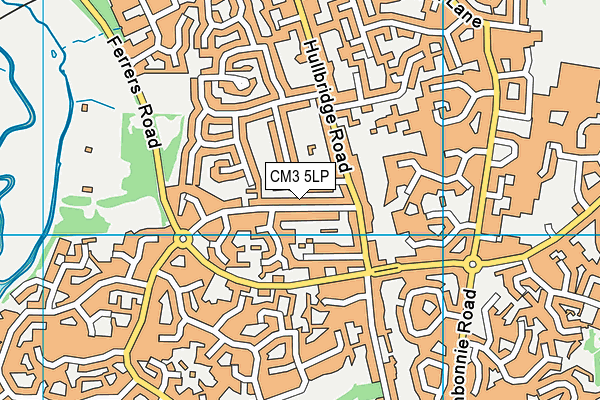 CM3 5LP map - OS VectorMap District (Ordnance Survey)