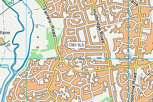 CM3 5LS map - OS VectorMap District (Ordnance Survey)