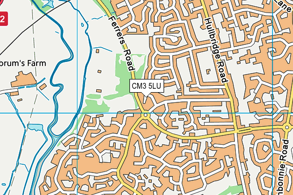 CM3 5LU map - OS VectorMap District (Ordnance Survey)