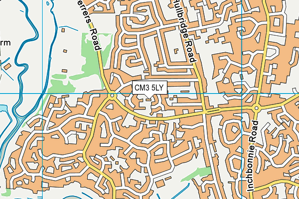 CM3 5LY map - OS VectorMap District (Ordnance Survey)