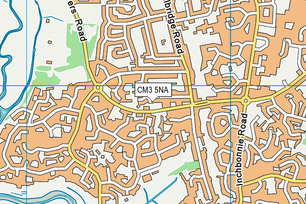 CM3 5NA map - OS VectorMap District (Ordnance Survey)