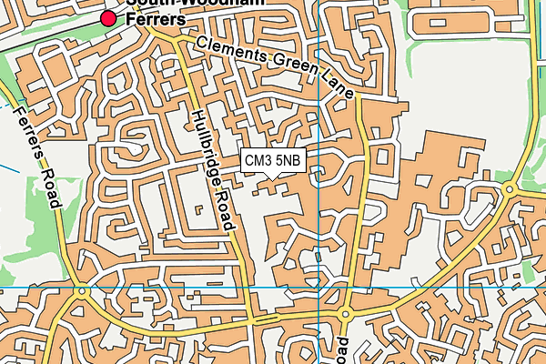 CM3 5NB map - OS VectorMap District (Ordnance Survey)