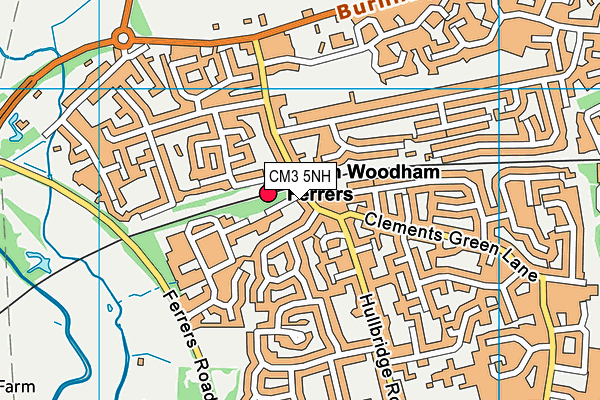Map of THE WAYNES DEVELOPMENT COMPANY LTD at district scale