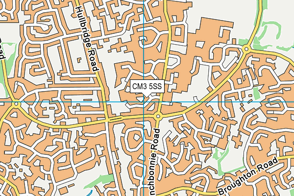CM3 5SS map - OS VectorMap District (Ordnance Survey)