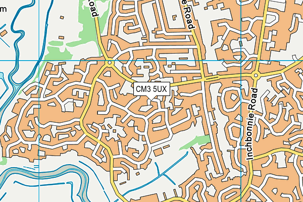 CM3 5UX map - OS VectorMap District (Ordnance Survey)